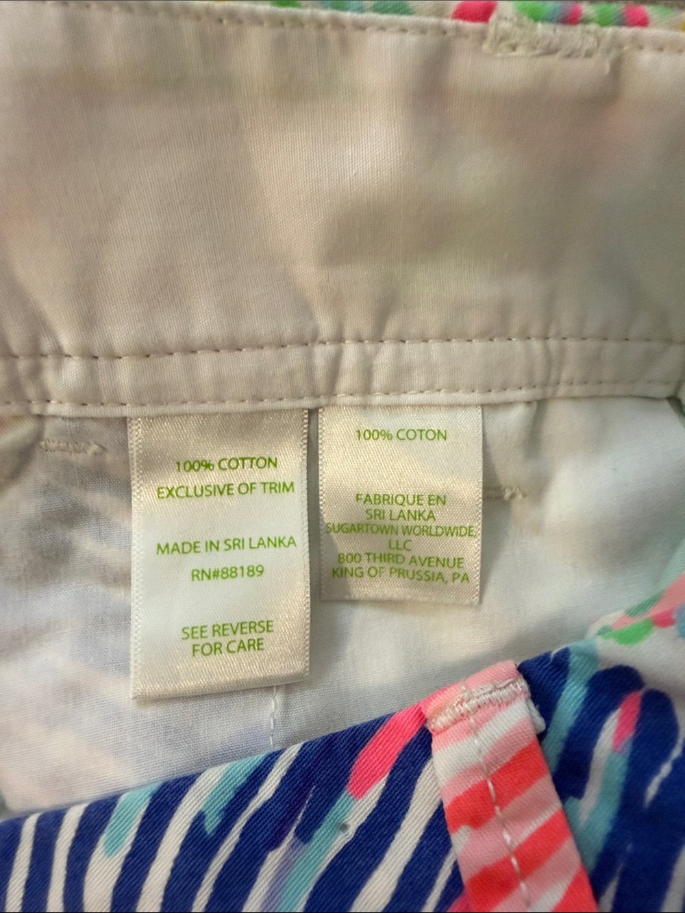 Lilly Pulitzer Sz 6 The Callahan Casual Summer Vibrant Multicolor Women’s Shorts - Picture 8 of 8